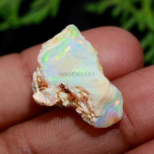 Opale blanche cristal brut multi opale de feu gemmes brutes opale éthiopienne non coupée fournisseur en gros de minéraux - Product Image 2