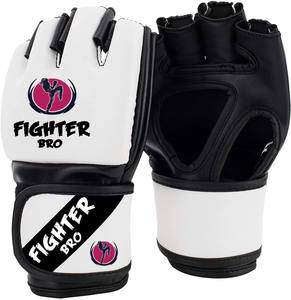 Guantes de agarre Guantes MMA Cuero artificial Correa de muñeca ajustable Entrenamiento de agarre Alta protección Logotipo personalizado disponible - Product Image 3