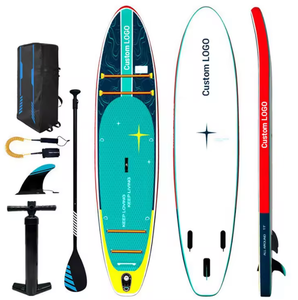 Tabla de Paddle Surf Inflable Personalizada, Ecológica, con 3 Aletas, Material Drop Stitch, para Paddleboarding en Aguas Oceánicas - Product Image 4