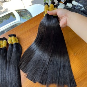 PRECIO DE FÁBRICA HUESO NATURAL CRUDO RECTO CUTÍCULA NEGRA ALINEADO VIRGEN Remy BLANQUEAMIENTO MEJOR VENTA SUPER DOBLE DIBUJADO - Product Image 1