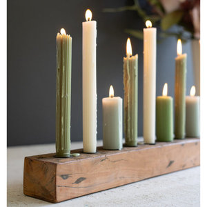 เชิงเทียนไม้สไตล์วินเทจที่เรียบง่ายและหรูหราสำหรับใส่ในบ้านงานแต่งงานงานคริสต์มาสและโอกาสอื่นๆใช้2025 - Product Image 3