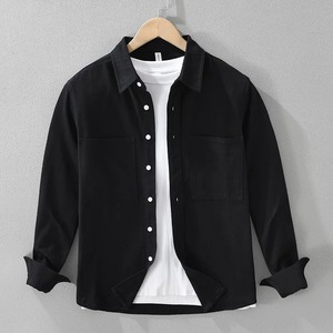 เสื้อเชิ้ตแขนยาวสำหรับผู้ชายเสื้อลำลองระบายอากาศได้ดีแบบมีสไตล์เสื้อ100% ผ้าฝ้าย - Product Image 4