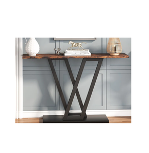 Table console en laiton coulé pour la maison et les meubles de bureau personnalisé vente chaude Table à manger en verre rectangulaire côté canapé - Product Image 6