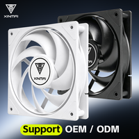 Ventilateur de boîtier PC XINMAI blanc 120 mm à haut débit d'air 66CFM 2200RPM 4 broches avec roulement hydraulique pour refroidissement d'ordinateur OEM ODM
