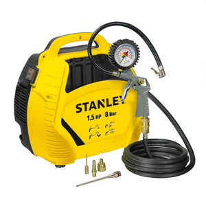 Kit de compresseur d'air portable sans huile Stanley 8215190STN595 8 bar (116 psi) 1,1 KW-1,5 CV pour outils pneumatiques, accessoires et pièces - Product Image 3