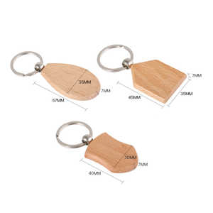 Llavero de madera maciza para grabado y marcado láser de CO2 hecho de material de silicona duradero - Product Image 6