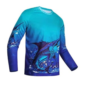 Maillot de pêche anti-UV Tournoi à manches longues T-shirt à capuche vierge pour homme Chemises de pêche imprimées par sublimation personnalisée de qualité supérieure unies - Product Image 1