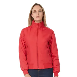 <b>Women's</b> Custom Merchandise Crew Bomber Jacket <b>Raincoat</b> Style - Product Image 1