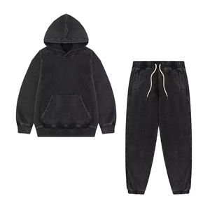 High Quality Eco-Friendly Custom OEM Winter <b>Track</b> <b>Suits</b> 100% Nylon Windproof Breathable Acid Wash Solid Pattern Plus Size Sets - Product Image 1
