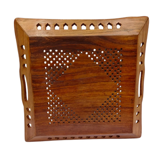 Organizador artístico de mesa de madera para cocina comedor hecho de material de madera Sheesham de alta calidad de la India - Product Image 6