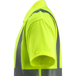 Camiseta Polo de manga corta de alta visibilidad Clase 2 de alta visibilidad Ropa de trabajo de seguridad reflectante transpirable Hecho de poliéster para carretera - Product Image 6