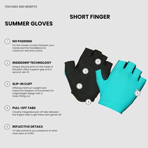 Cyclisme Carbone Gym Équitation Protection Sports D'été Écran Tactile Compatible Doigt Complet Doux Anti-Sueur Confortable Flexible - Product Image 2