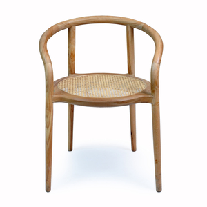 Silla de Comedor de Madera de Teca Sólida de Alta Calidad con Asiento de Mimbre Tejido, Diseño Moderno para Uso en Interiores y Exteriores, para Villas - Product Image 2