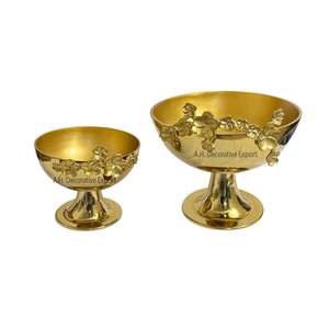 Bol en or minimaliste Hôtels et mariages Bols et plateaux décoratifs Centre de table Bol à salade Plats alimentaires ronds - Product Image 1