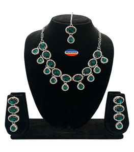 9068 Vintage Style femmes classique collier ras du cou ensemble boucles d'oreilles élégant idée cadeau pour fête anniversaire événements traditionnels - Product Image 3