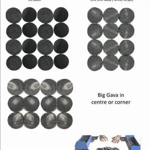 Botón de cuerno de buey de búfalo real natural en blanco Botón de 4 AGUJEROS PARA camisa - Product Image 3