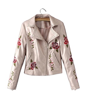 Chaqueta de cuero bordada - Product Image 1