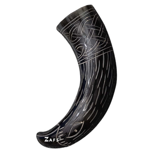 Haute qualité artisanale médiévale corne à boire corne de buffle tasse en céramique lot de gros pour les fêtes et les occasions spéciales - Product Image 2