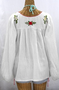 Top bordado de estilo bohemio para mujer, ropa de vacaciones, Tops de manga larga, Túnica - Product Image 2