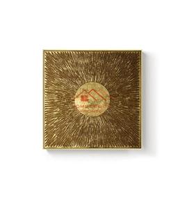 อุปกรณ์ตกแต่งโต๊ะอะลูมิเนียมหล่อสีทองตกแต่งผนังโลหะศิลปะหรูหราการออกแบบห้องนั่งเล่นศิลปะผนังโลหะ - Product Image 3