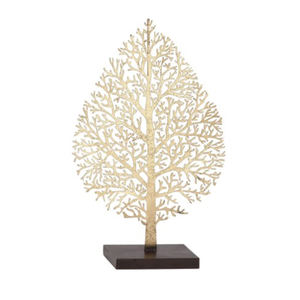 Sculpture moderne en forme de boule ronde en métal en aluminium plaqué or à deux tailles différentes pour offrir des cadeaux très exigeants - Product Image 3