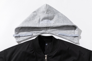 Veste de baseball matelassée unisexe personnalisée conception universitaire surdimensionnée rue principale vente en gros toile vierge à capuche saison d'hiver - Product Image 4