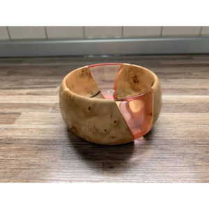 Maison Vaisselle à manger Bol alimentaire de qualité exclusive Ustensiles de cuisine Teck Vaisselle en bois et résine Bol alimentaire d'Inde - Product Image 1