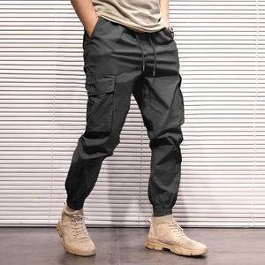Pantalones Cargo informales de alta calidad para hombre con cintura elástica con cordón de secado rápido transpirable con cintura elástica de alta calidad - Product Image 1