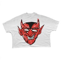 T-shirt graphique pour homme, 100% coton, 350 g/m², tricoté, respirant, coupe oversize, épaules tombantes, séchage rapide, qualité supérieure