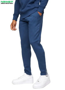 Ensemble de jogging pour homme en molleton personnalisé, 70% coton, 30% polyester, coupe régulière, 220g, respirant, sweat-shirt et pantalon de jogging pour l'entraînement hivernal - Product Image 4