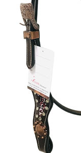 Top Trending Productos personalizados para caballos Western Headstall Beads Work Tachuela ecuestre de cuero hecha a mano - Product Image 4