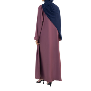 Abaya Larga Estilo Dubái 2024 para Mujer, Talla Grande, Diseño Simple en la Espalda, Vestido de Oración Islámico Árabe Turco, Tradicional Musulmán, Ligero - Product Image 3