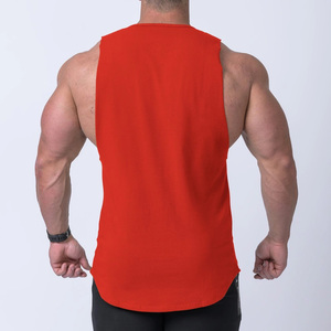 Débardeur d'été en polyester de marque EM pour hommes, gilet de gymnastique décontracté pour les entraînements de musculation, décoration d'impression lavée par compression de grande taille - Product Image 3
