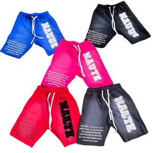 Custom Cotton Fleece Vintage Distressed Embroidery <b>Patch</b> <b>Men's</b> Elastic Waist Jogger <b>Shorts</b> Eco-Friendly High Streetwear Raw Edge - Product Image 6