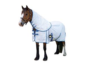 Tapis de cheval Ripstop en coton avec cou détachable Protection UV Combo d'été respirant - Product Image 2