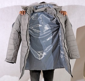 Cómodo abrigo de invierno con capucha para mujer Ropa de abrigo larga de color sólido con cremalleras Chaqueta de moda y cálida - Product Image 4