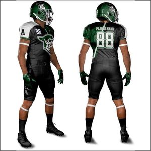 Uniforme de football américain patriotique unisexe pour adultes, 100% polyester, antibactérien, séchage rapide, respirant, grande taille, numérique - Product Image 6