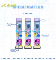 Mesin Cakar Mini Logam Berkualitas Tinggi ACS Murah, Dioperasikan dengan Koin & Uang Kertas, Dapat Disesuaikan untuk Permainan Arcade Pesta