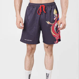 กางเกงขาสั้นเล่นกีฬาออกกำลังกายแบบ2 in 1ของผู้ชายกางเกงขาสั้นวิ่งแห้งเร็วสีตามสั่ง - Product Image 4