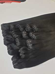 Venta al por mayor mejor precio sedoso lujo Vietnam cabello humano piel trama paquetes hueso recto 8-28 pulgadas Minh Khang pelo - Product Image 5