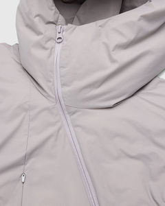 Blouson long unisexe à col montant imperméable en polyester avec rembourrage en ouate, motif sur le devant, style streetwear pour l'hiver froid - Product Image 4