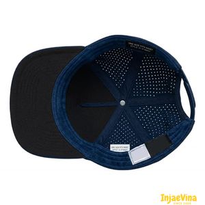 Casquette de baseball structurée 6 panneaux OEM ODM avec logo personnalisé et trous découpés au laser – Haute qualité, ajustable, pour sports de plein air et performance - Product Image 5