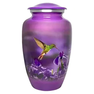 Suministros funerarios de cremación de Metal resistente y duradero de alta calidad, urnas de Metal de nuevo diseño en precio al por mayor, nuevas urnas de recuerdo más recientes - Product Image 1