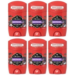 Old Spice Night Panther <b>Deodorant</b> Stick 50ml Pack of 6 – Long Lasting Freshness <b>for</b> <b>Men</b> | Bold Fragrance Combo - Product Image 1