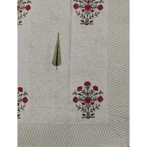 High Quality Block Printed Flat <b>Sheet</b> Fitted Bed <b>Sheets</b> in <b>King</b> Queen Twin <b>Sizes</b> Plain Style for Bedroom Hotel Hospital Use - Product Image 1