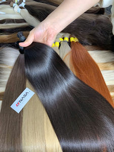 Prix d'usine Extensions de cheveux crus noirs naturels du Vietnam Caractéristiques soyeuses et droites avec des extrémités de cheveux super doublement étirées - Product Image 6
