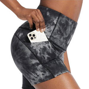 Athletic <b>Women</b> <b>Biker</b> <b>Shorts</b> Mid Rise Support Breathable Quick Dry Eco-Friendly Polyester Lightweight for Gym Training Wear - Product Image 5