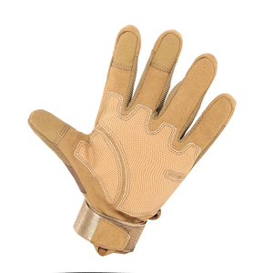 Gants de travail tactiques anti-vibrations pour mécaniciens, en cuir véritable respirant, protection UV, design à doigts complets, pour l'extérieur - Product Image 2