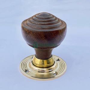 Perilla de puerta con anillo de madera, perilla de puerta victoriana, Hardware al por mayor, alta calidad, fabricante a granel - Product Image 6