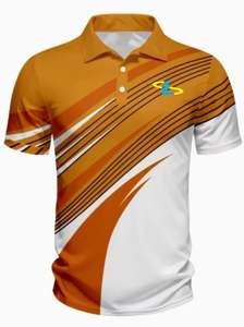 Chemises polo pour hommes respirantes, logo personnalisé imprimé, chemises polo pour hommes élégantes à manches courtes - Product Image 3